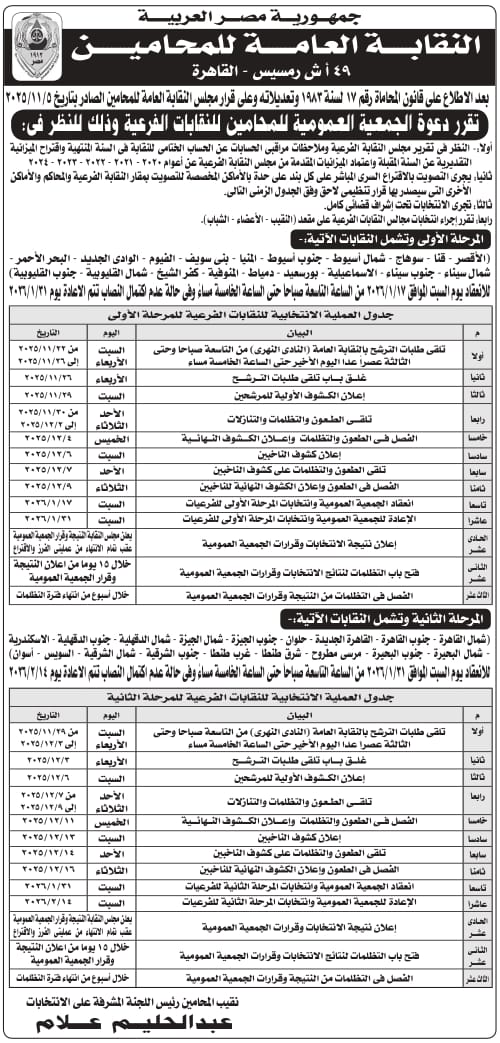 انتخابات الفرعيات